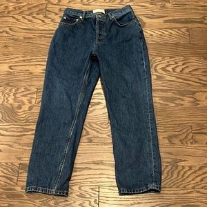 Everlane 90’s cheeky jeans, deep Atlantic,28 waist, 26.5 inseam.
